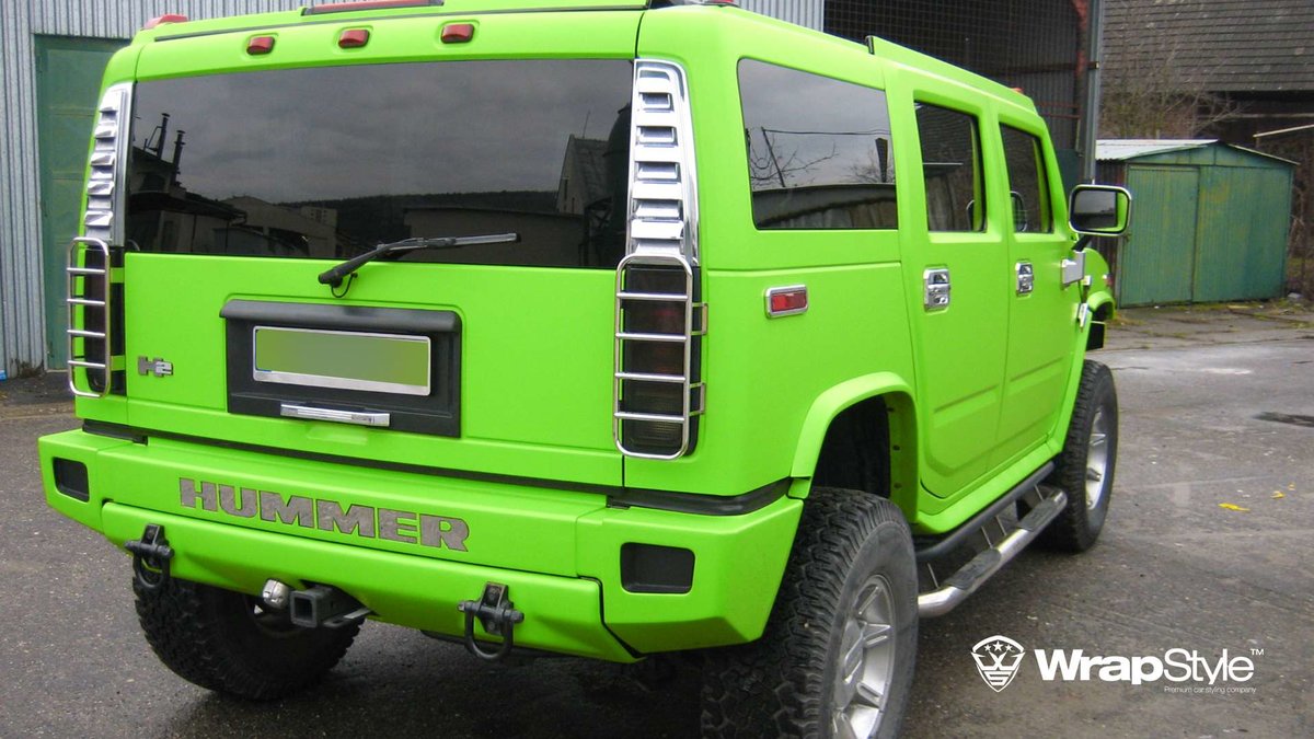 Hummer H1 - Toxic Green Matt wrap - img 3