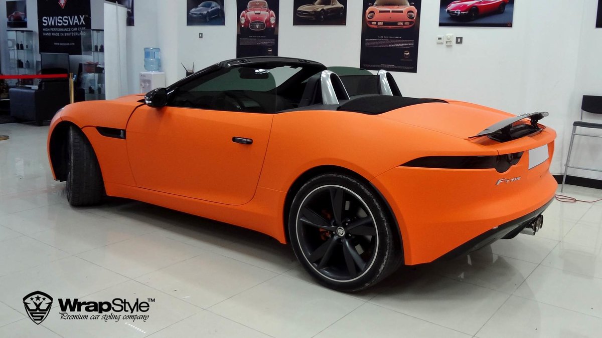 Jaguar F Type - Orange Matt wrap - img 1