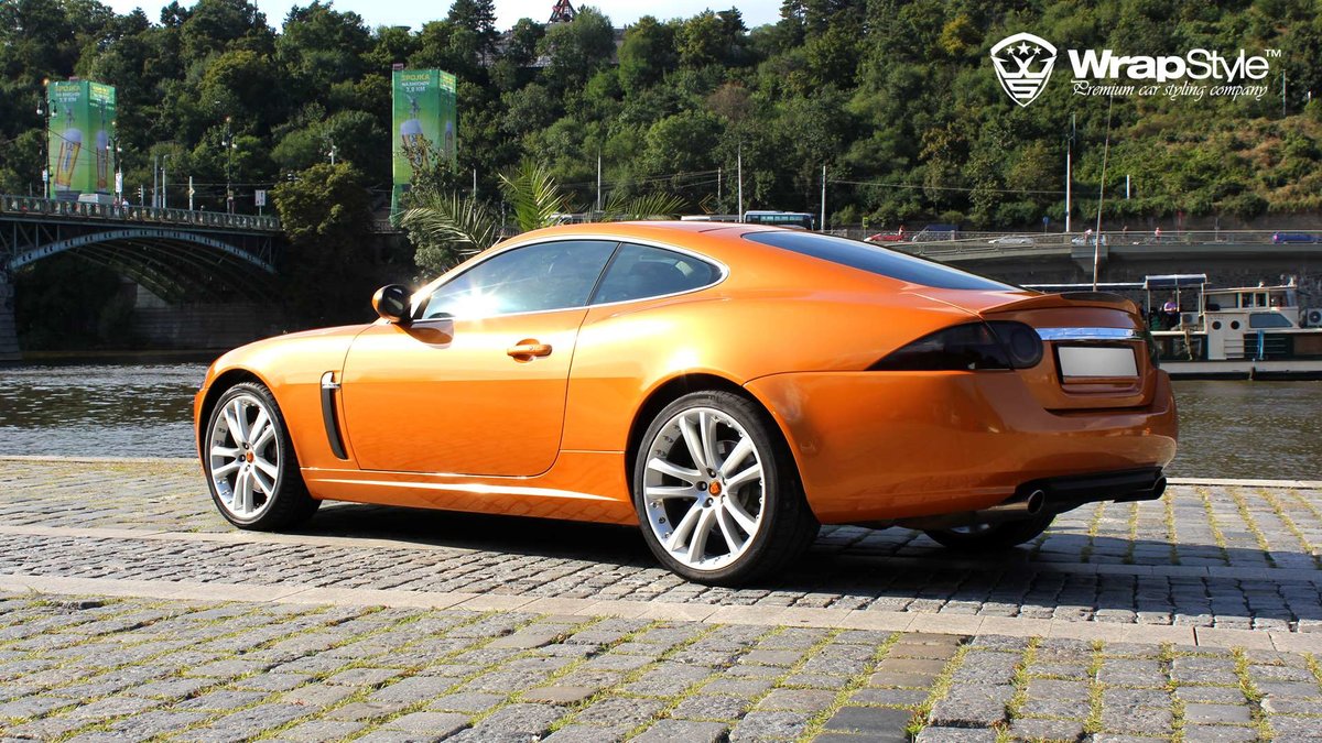 Jaguar F Type - Orange Metallic wrap - img 2