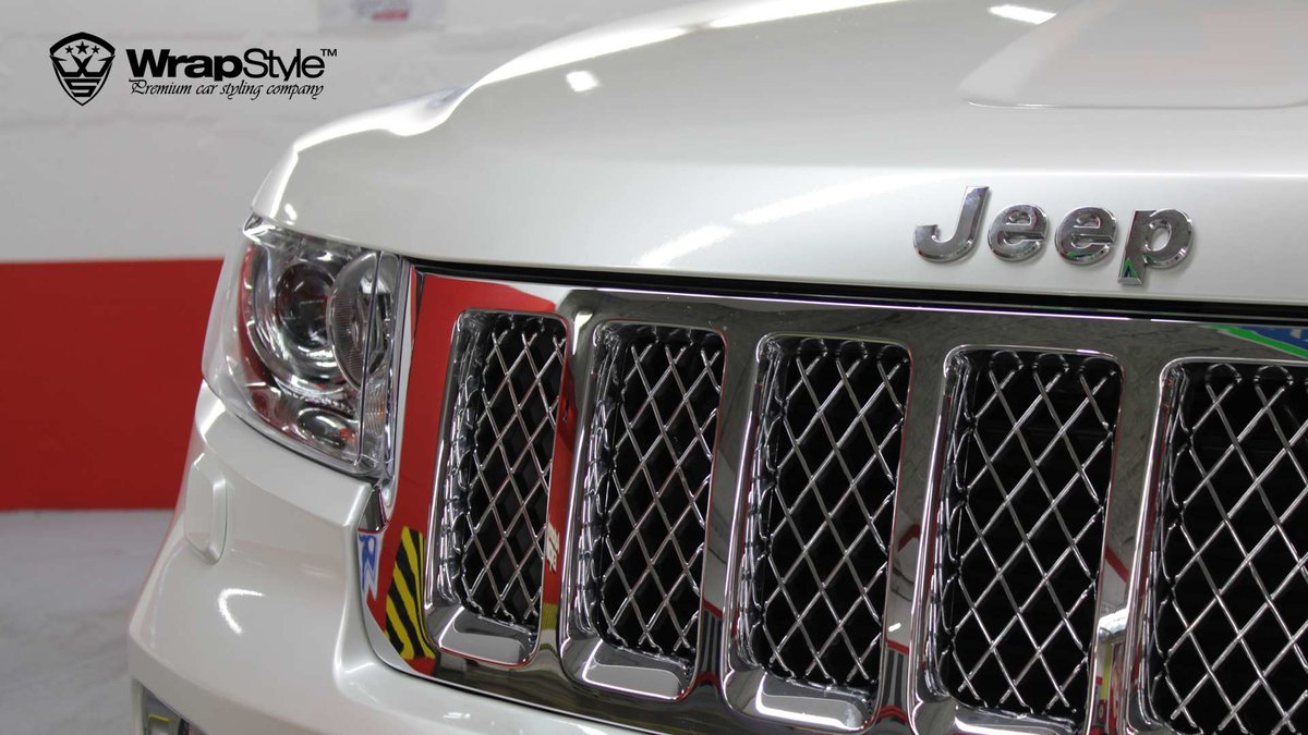Jeep Cherokee- White Pearl wrap - img 1