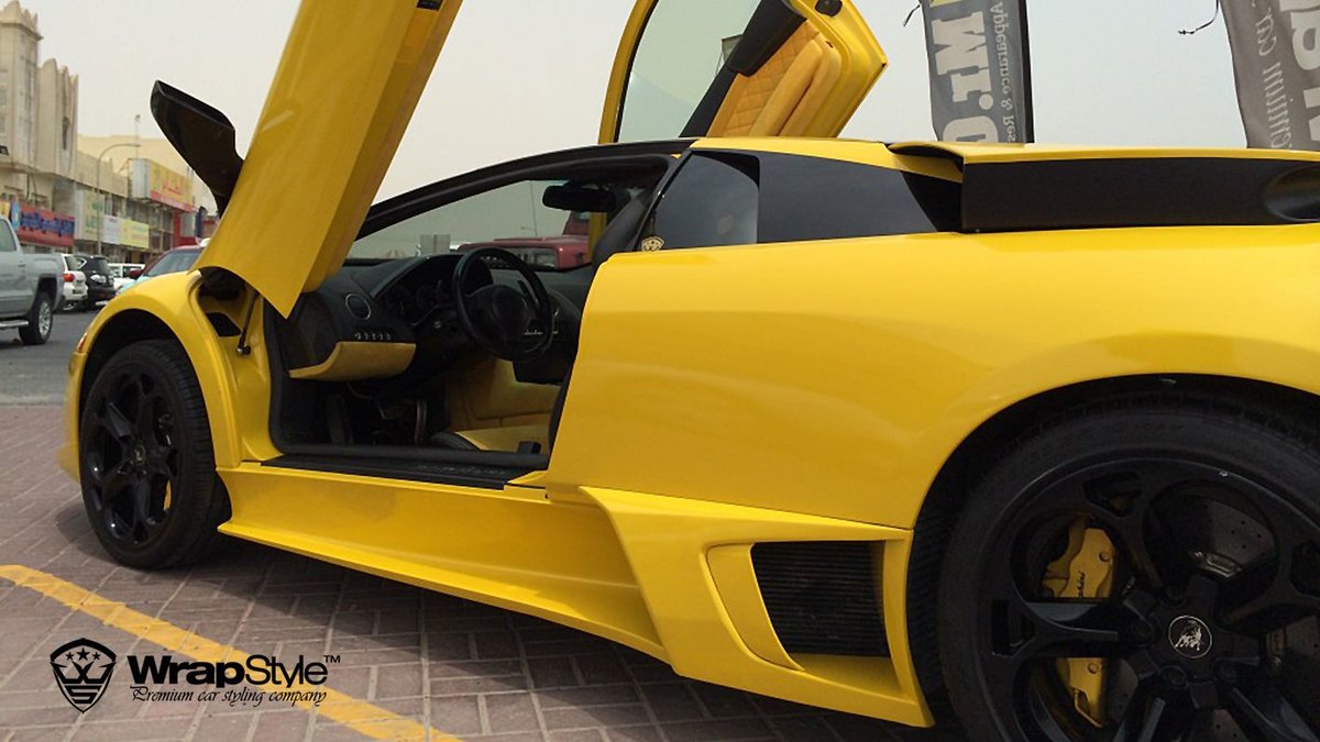 Lamborghini Murcielago - Yellow Gloss wrap - img 2