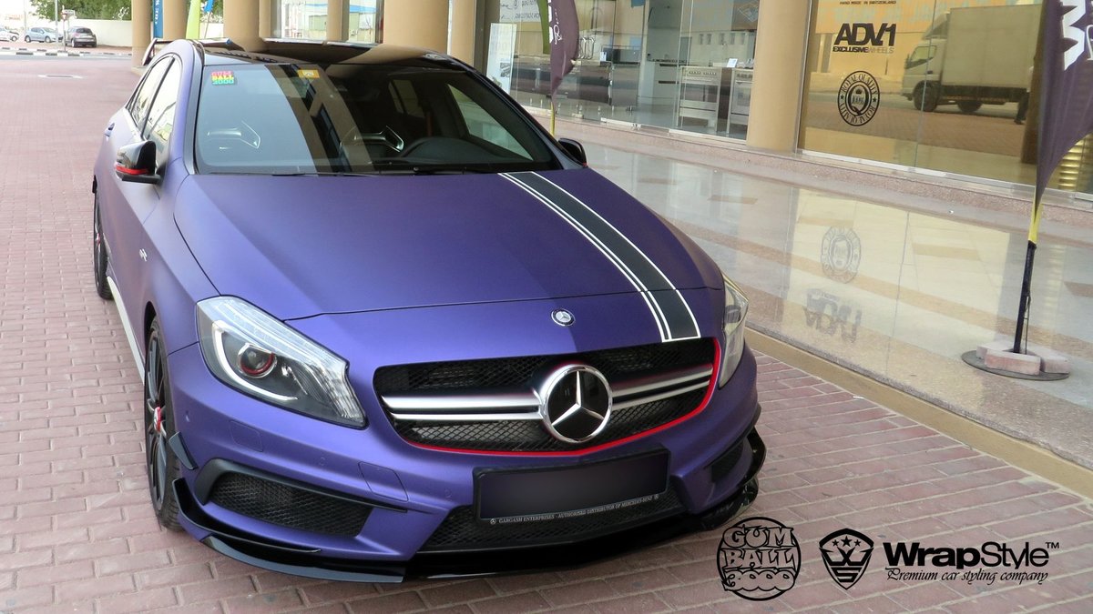 Mercedes A - Purple Matt wrap - img 2