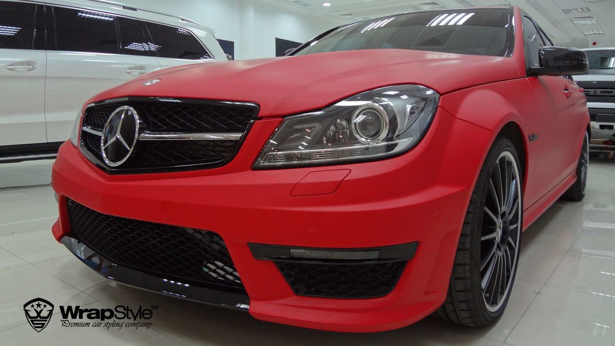 Mercedes AMG - Cherry Red Matt wrap - img 2