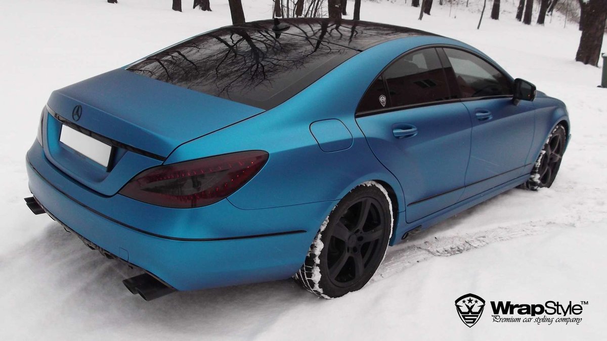 Mercedes Brabus - Electric Blue Satin wrap - img 3