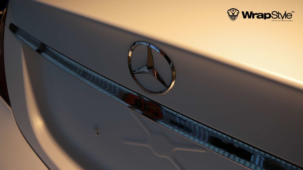 Mercedes CLS - White Matt wrap - img 1