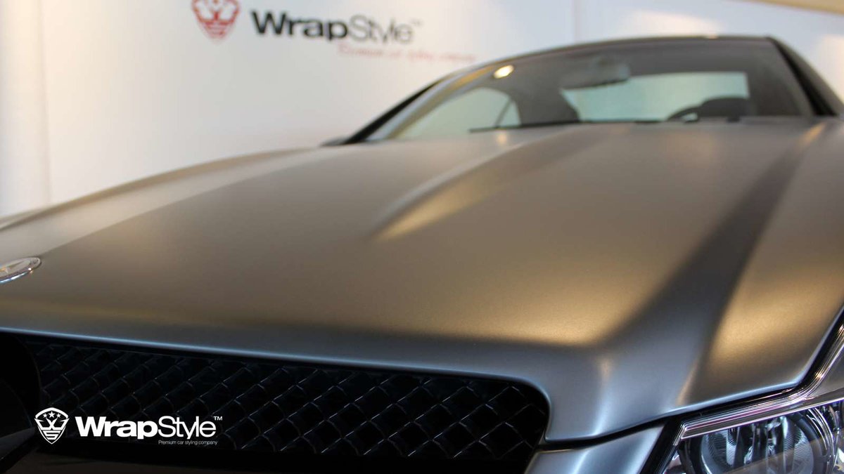 Mercedes SL - Frozen Gray Satin wrap - img 1