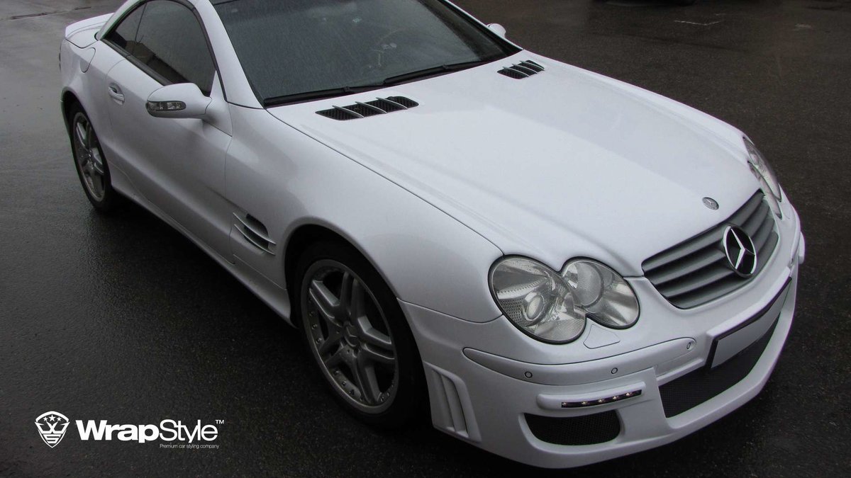 Mercedes SL - White Gloss wrap - img 2