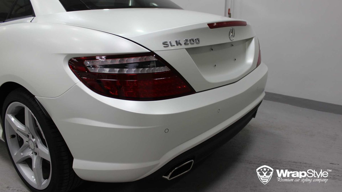 Mercedes-Benz SLK - White Satin wrap - img 3