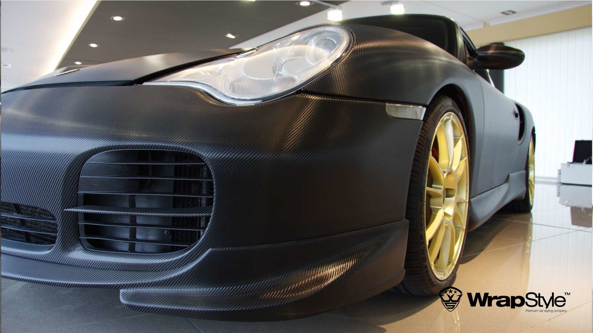 Porsche 911- Black Carbon wrap - img 2