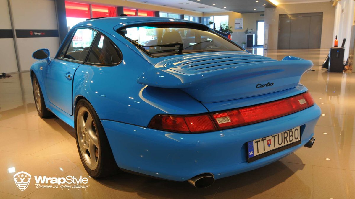 Porsche Turbo - Blue Gloss wrap - img 1