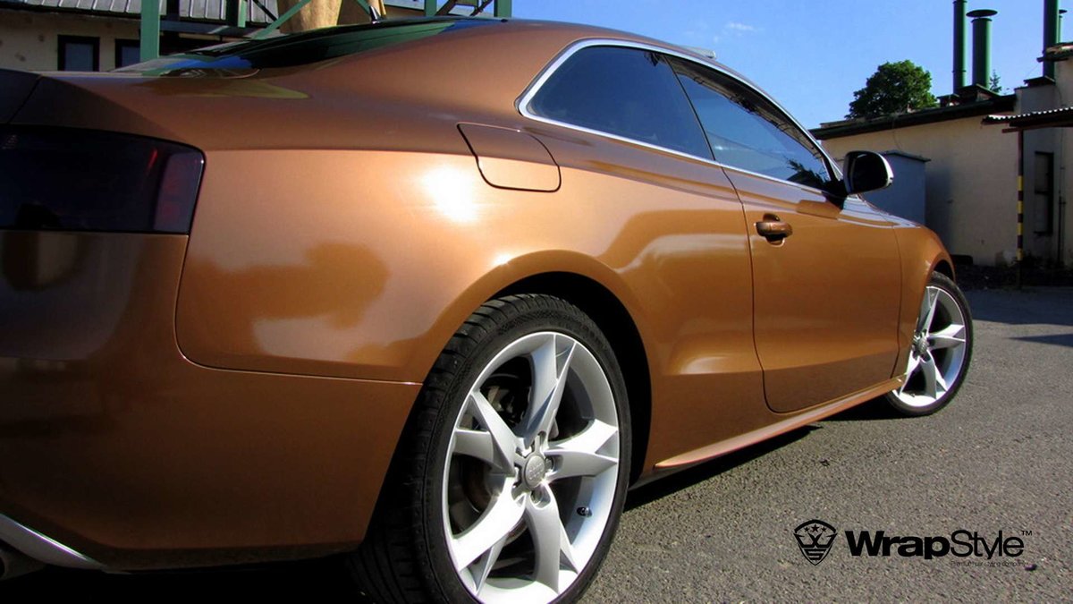 Audi A5 Coupe - Brown Gloss wrap - img 1