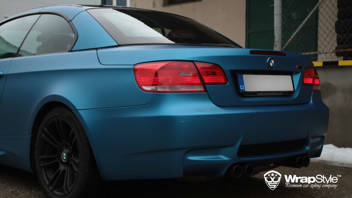 BMW M3 - Electric Blue Matt wrap - img 2