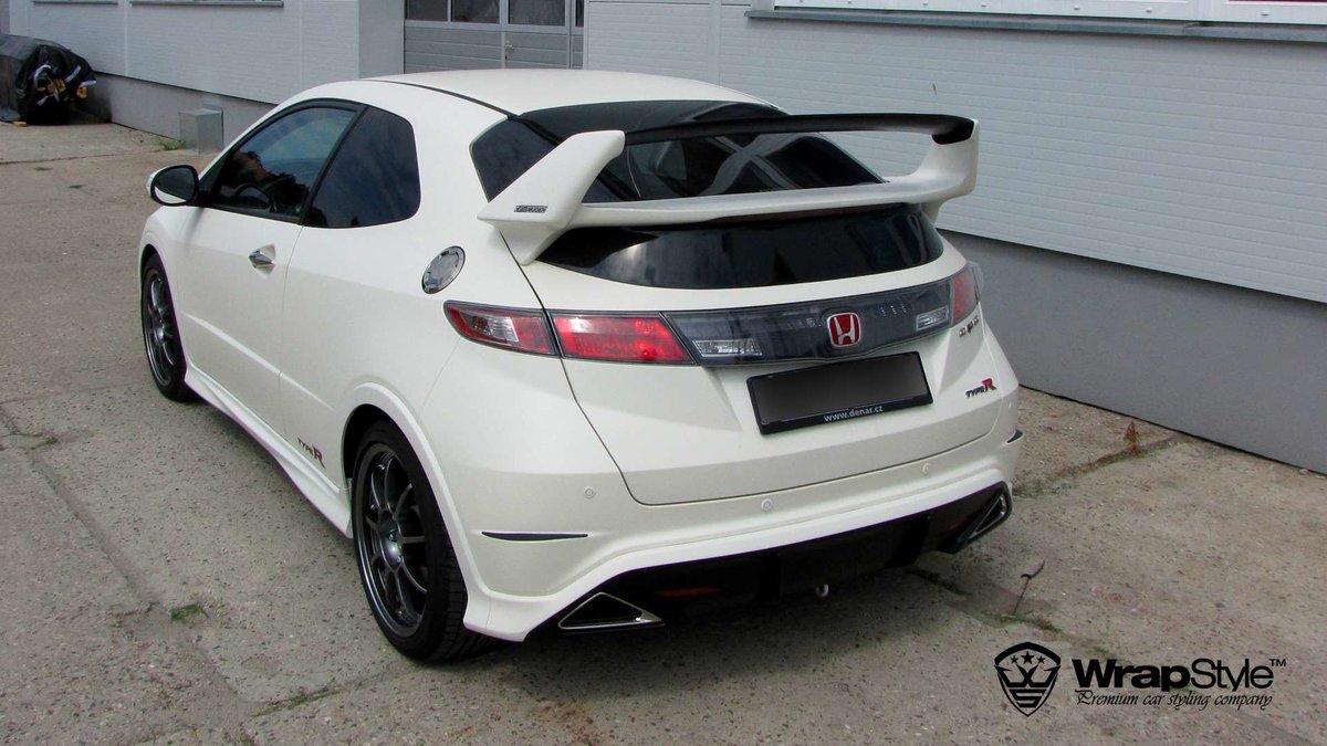 Honda Civic TypeR - White Matt wrap - img 1