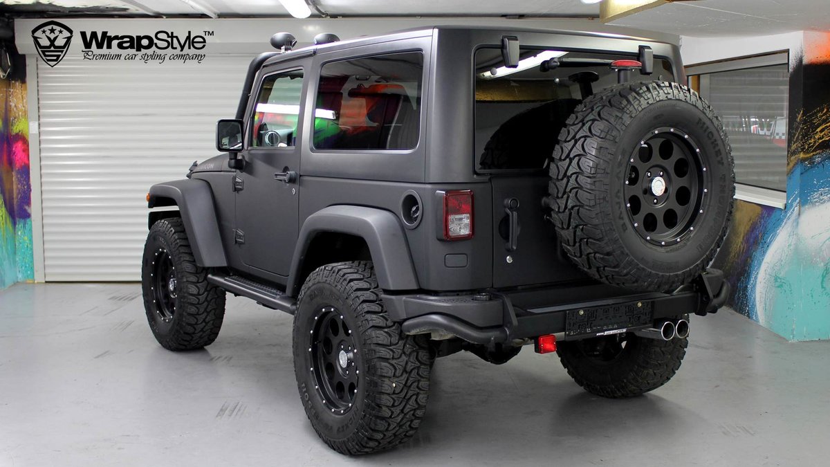 Jeep Wrangler - Super Black Matt wrap - img 1