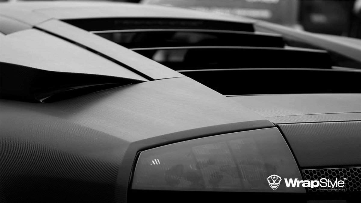 Lambo Murcielago - Black Carbon wrap - img 1