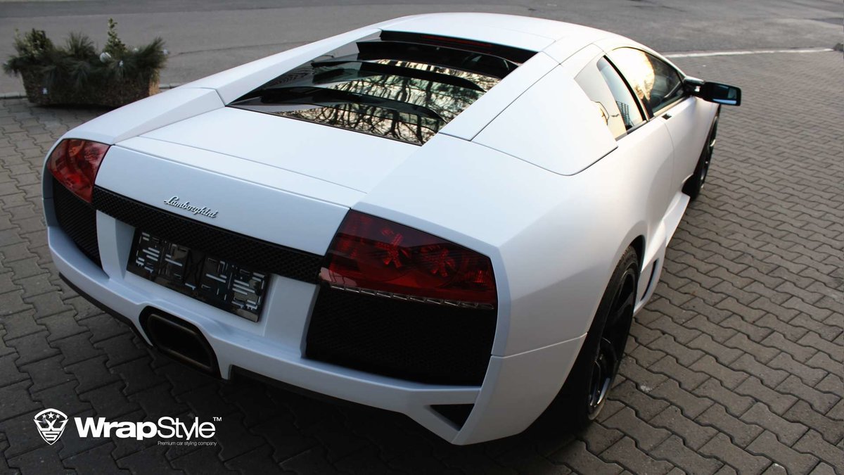 Lamborghini Murcielago - White Matt wrap - img 2