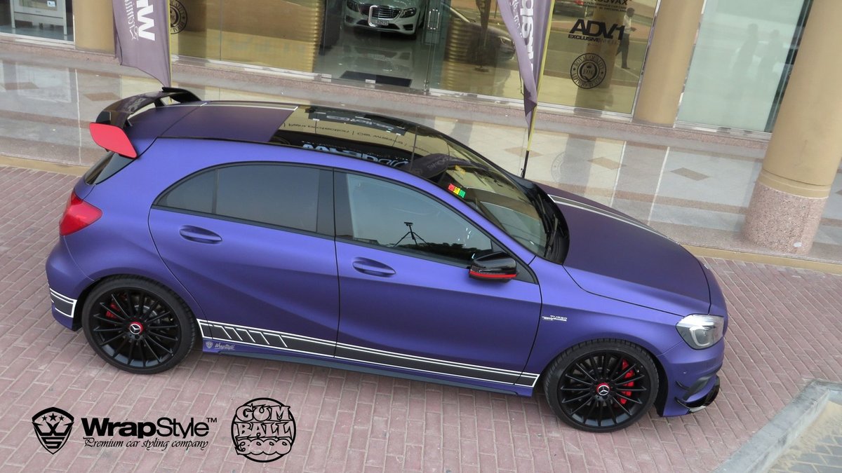 Mercedes A - Purple Matt wrap - img 1