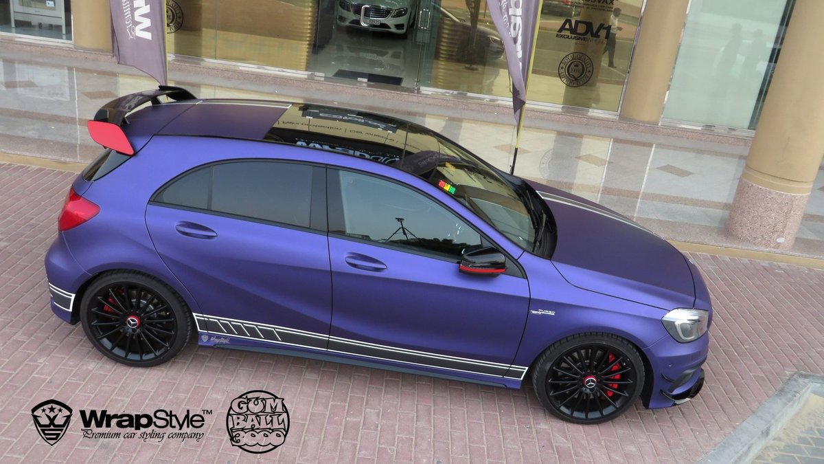 Mercedes A - Purple Matt wrap - img 1