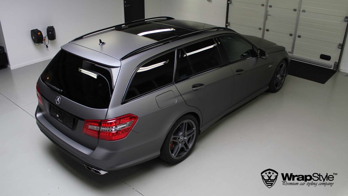 Mercedes E63 AMG - Grey Matt wrap - img 1