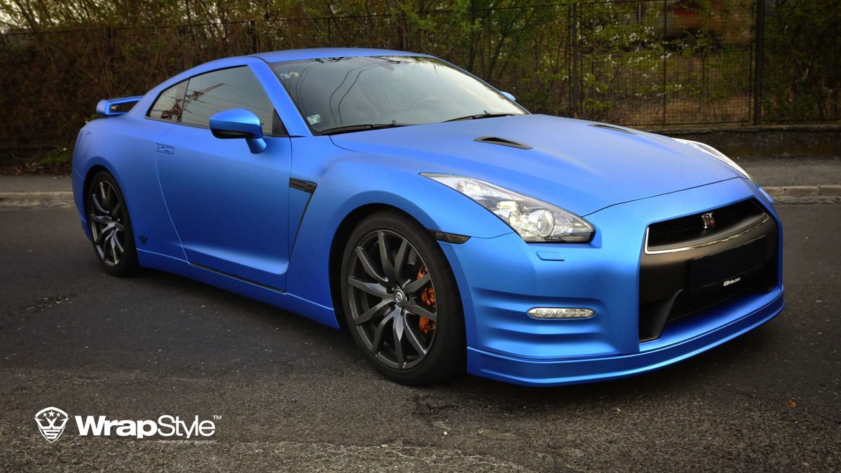 Nissan GTR - Electric Blue Matt wrap - img 1