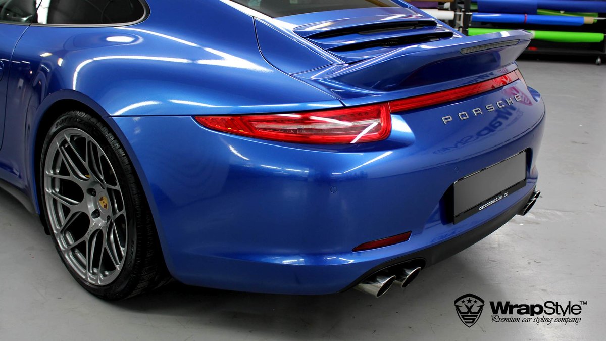 Porsche 911 - Daytona Blue wrap - img 2