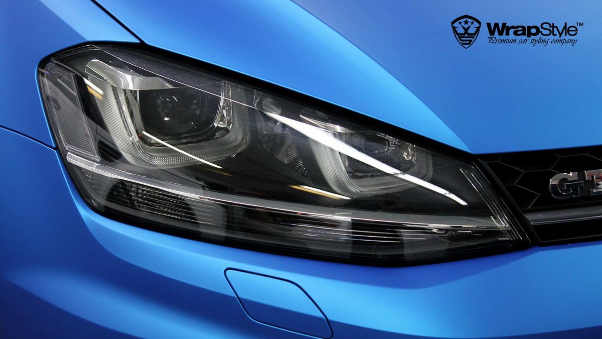 Volkswagen Golf - Blue Matt wrap - img 1