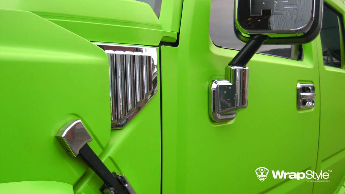 Hummer H1 - Toxic Green Matt wrap - img 1