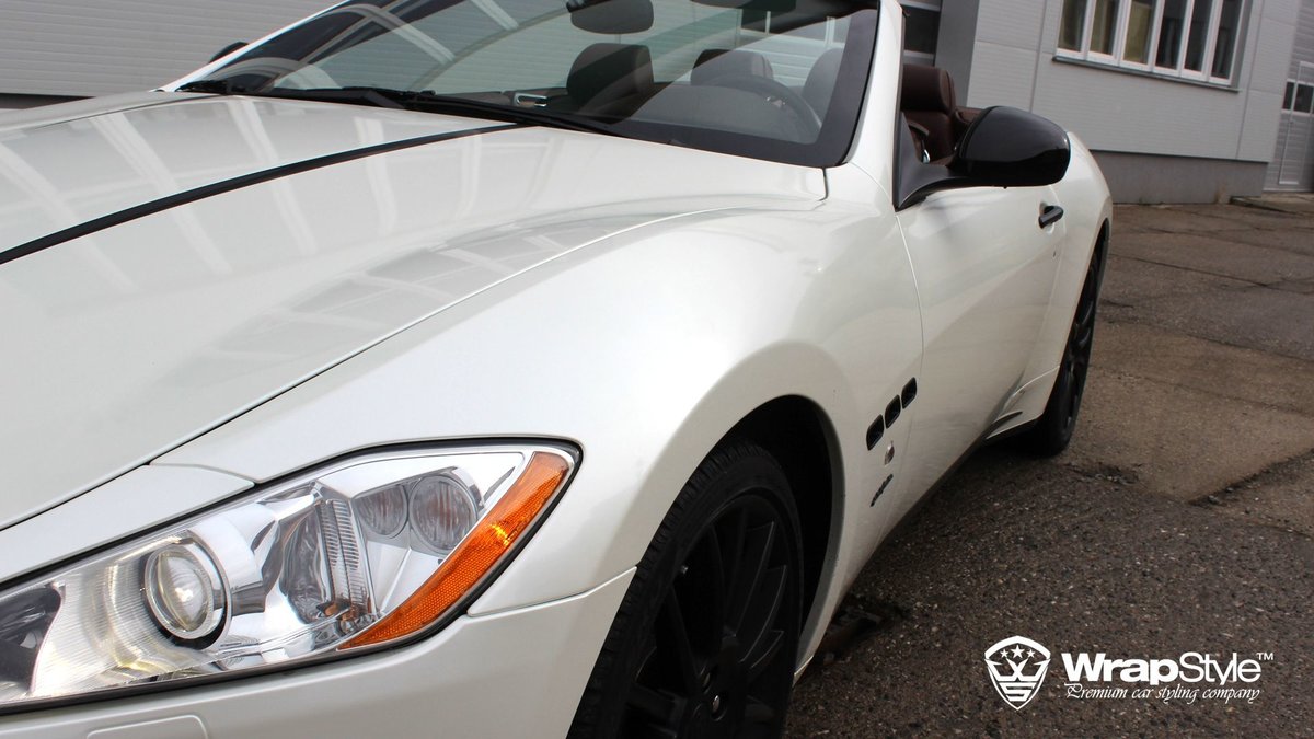 Maserati GranCabrio - White Pearl wrap - img 1