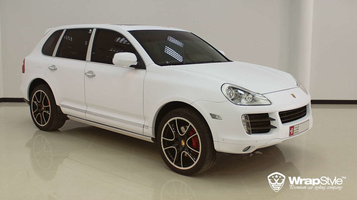 Porsche Cayenne - White Matt wrap - img 1