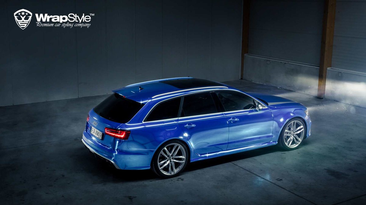 Audi RS6 - Blue Chrome wrap - img 3