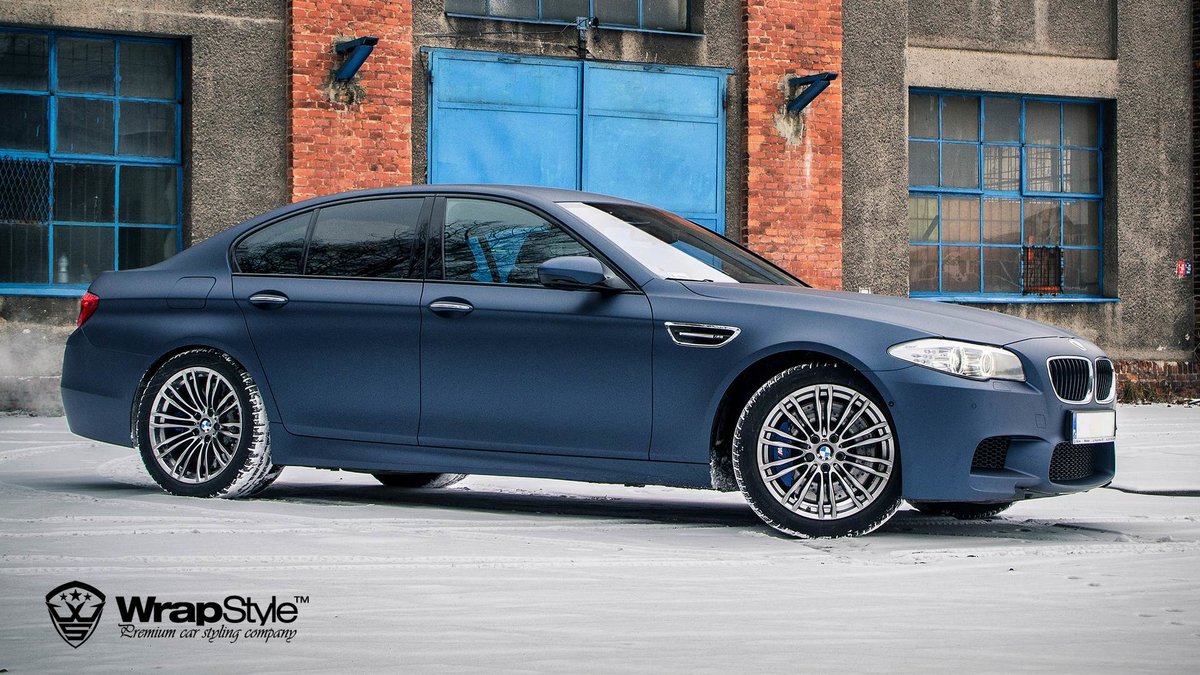 BMW M5 - Mariana Blue Matt wrap - img 1