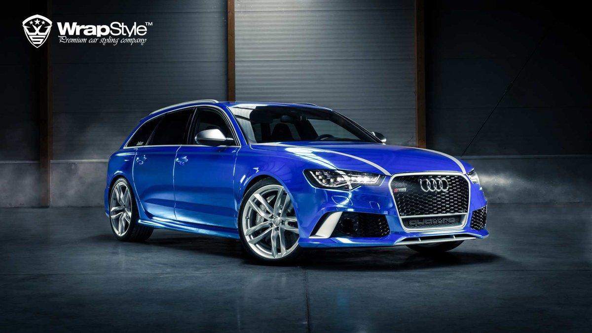 Audi RS6 - Blue Chrome wrap - img 1
