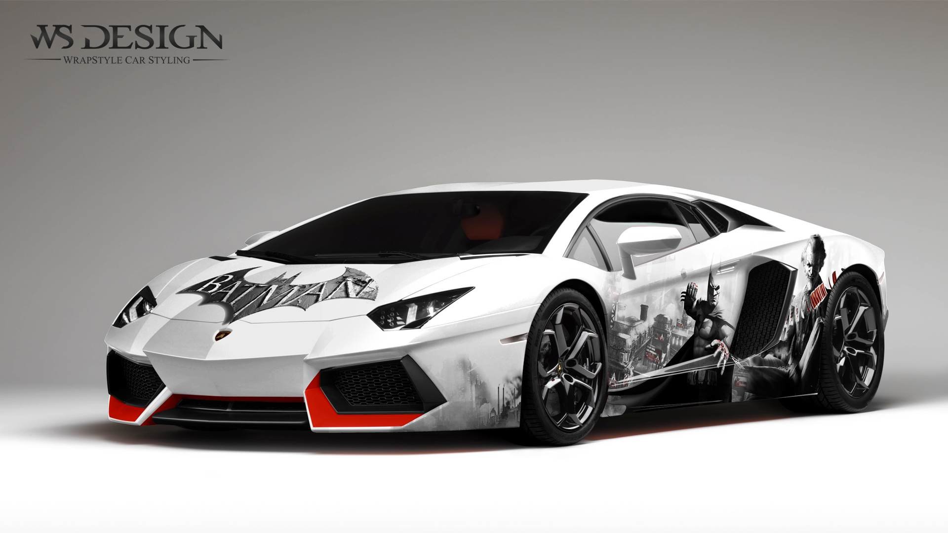 Lamborghini Aventador - Batman design | WrapStyle
