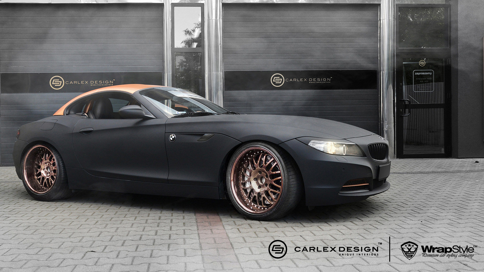 High gloss black vinyl wrap. BMW Z4. Carstyle Ireland. 