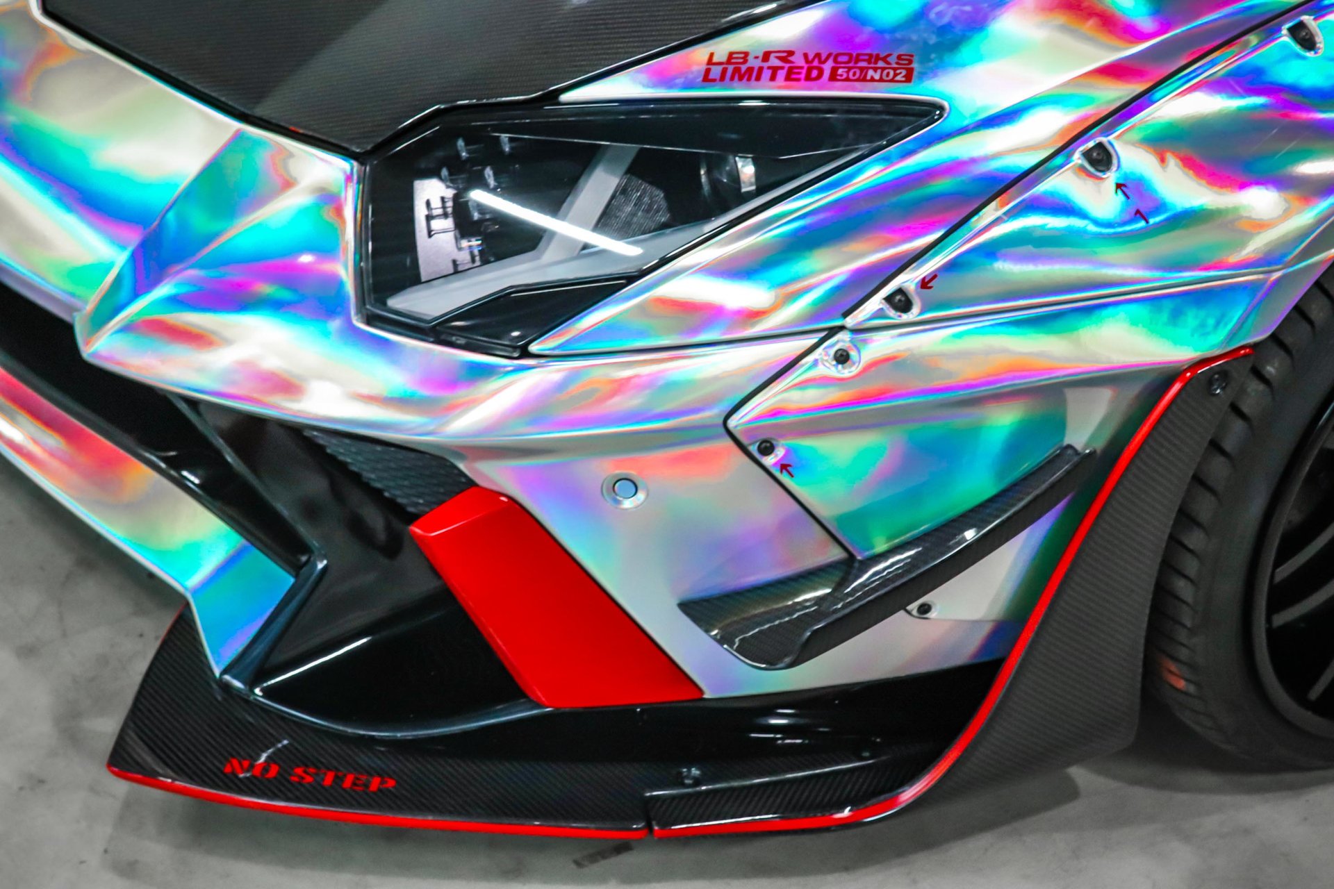 Lamborghini Aventador - Rainbow Chrome wrap | WrapStyle