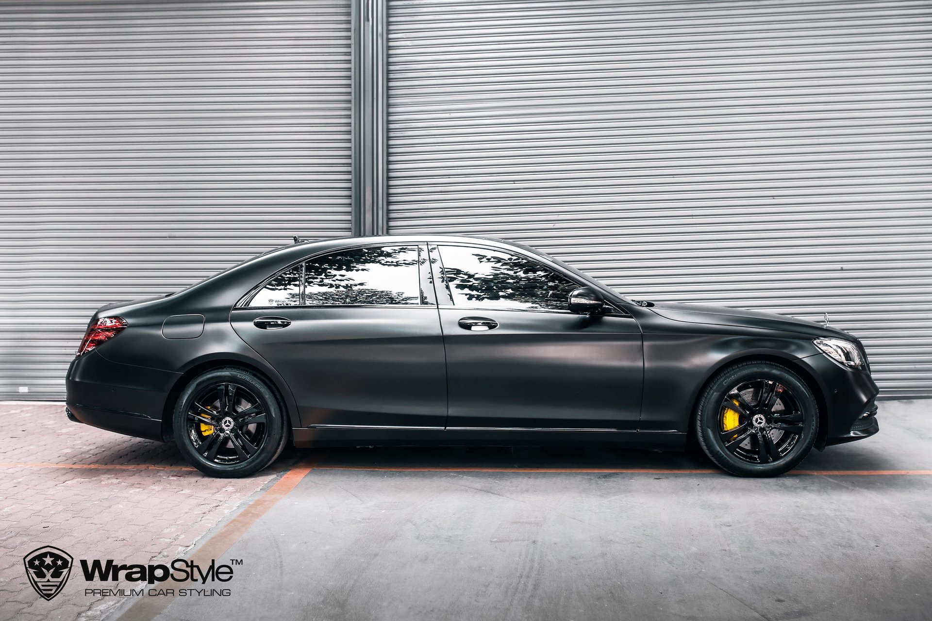 Mercedes S450 - Satin Black wrap | Wrapstyle