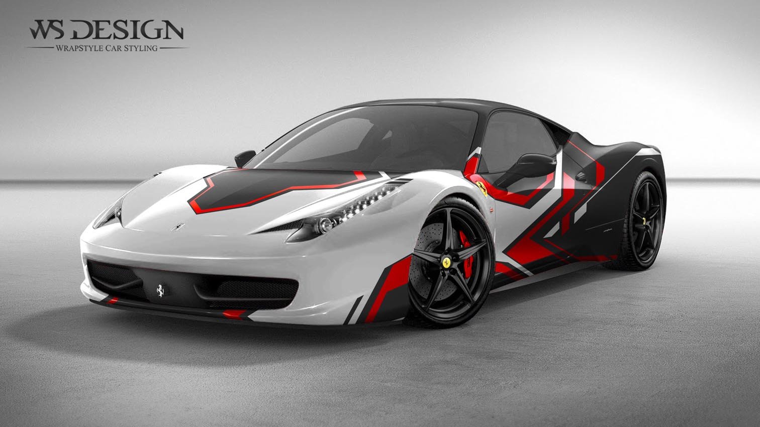 Tropical Ferrari 458 Wrap Design Concept