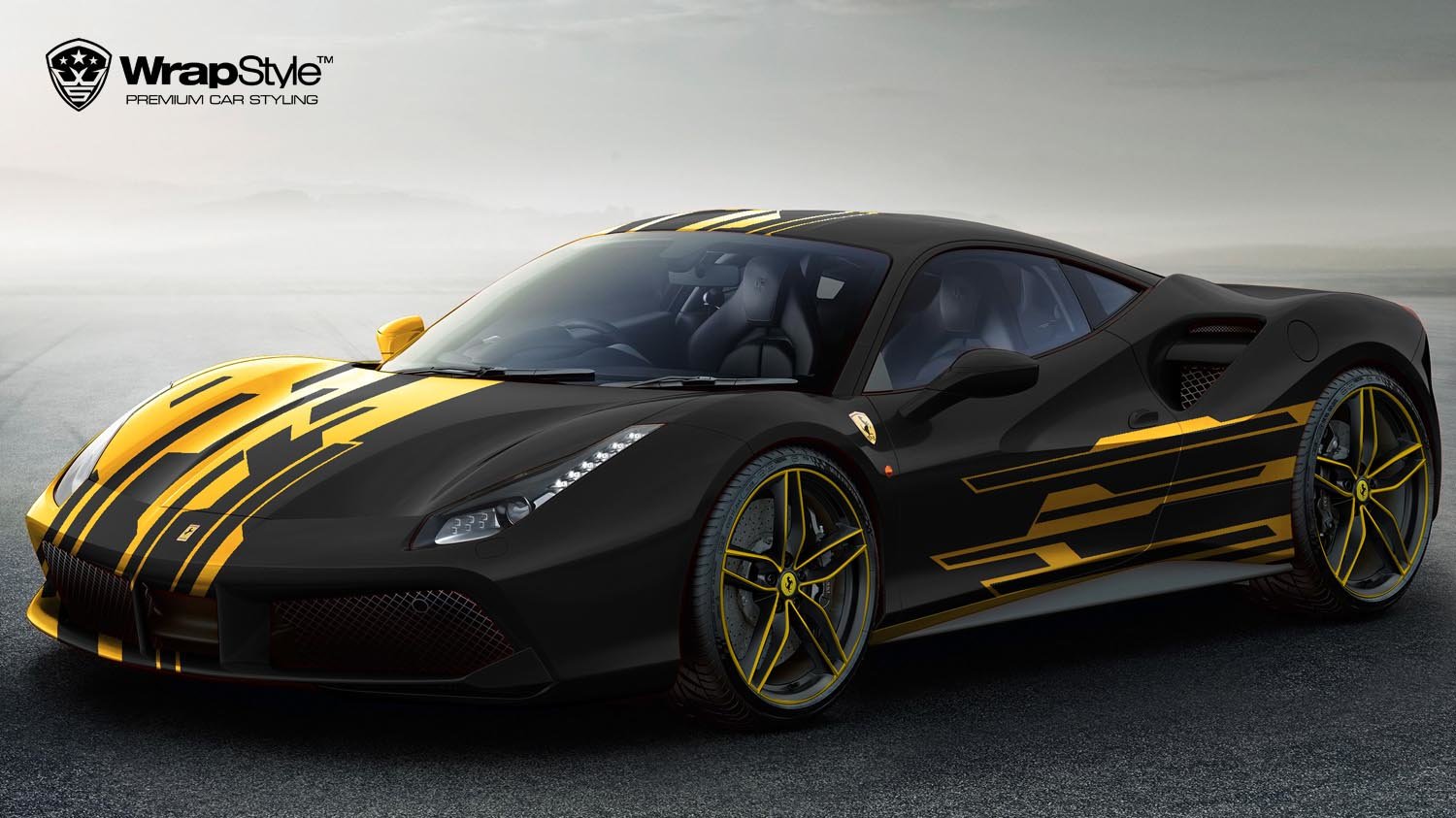 Ferrari 488 - Stripes design