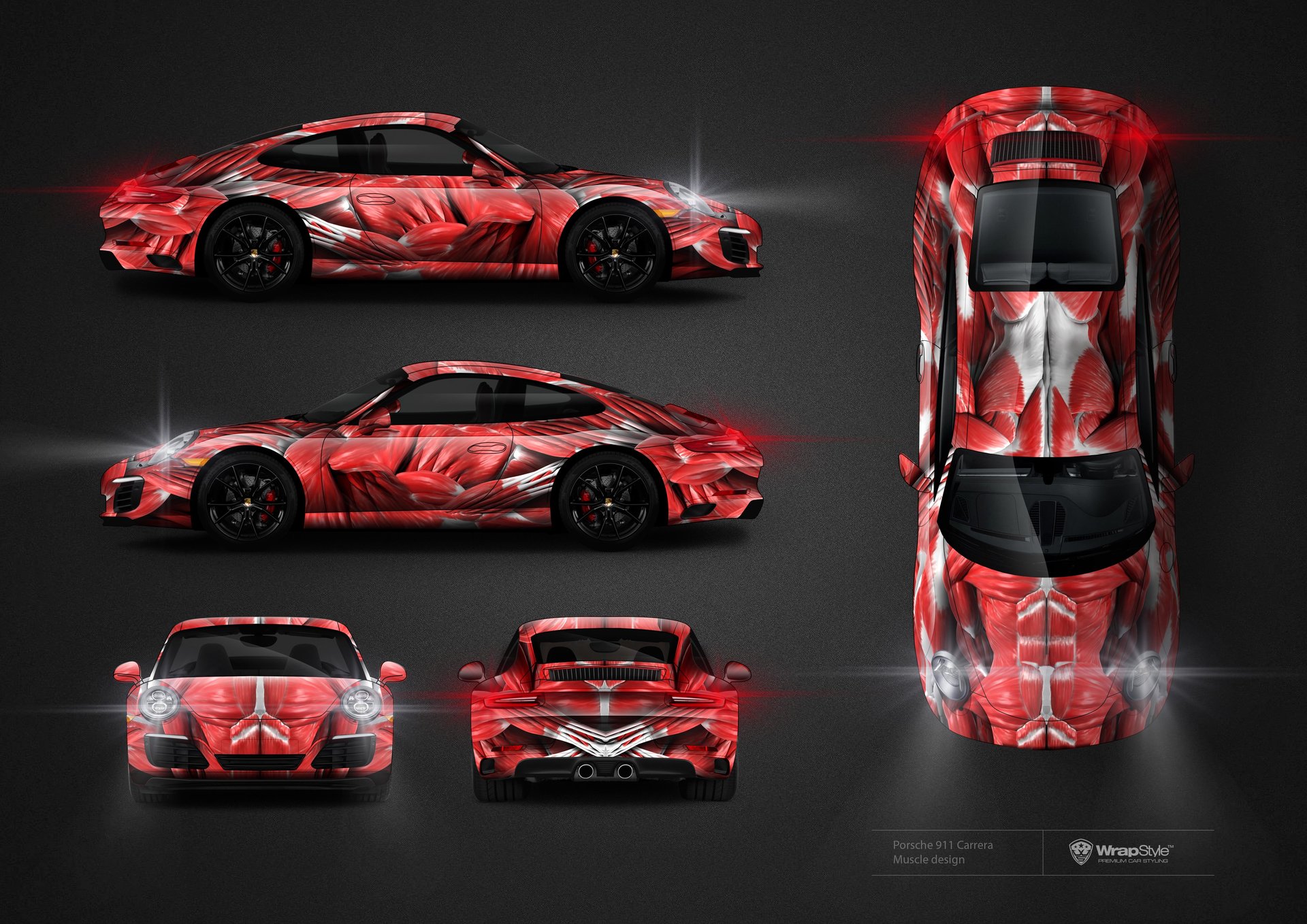 Porsche 911 Carrera - Fespa 2018 Muscle design | WrapStyle