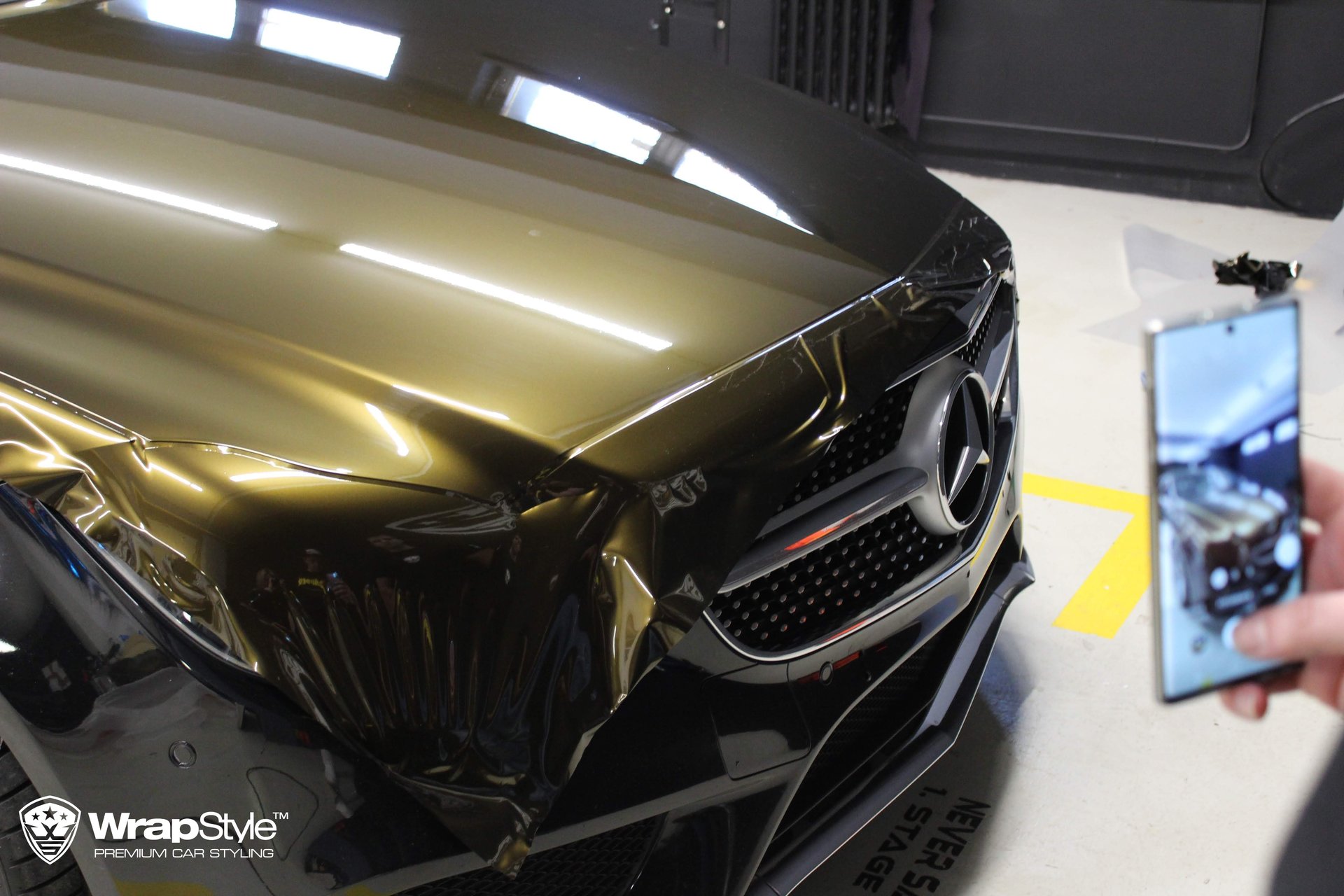 Glossy Metallic Midnight Gold Vinyl Wrap