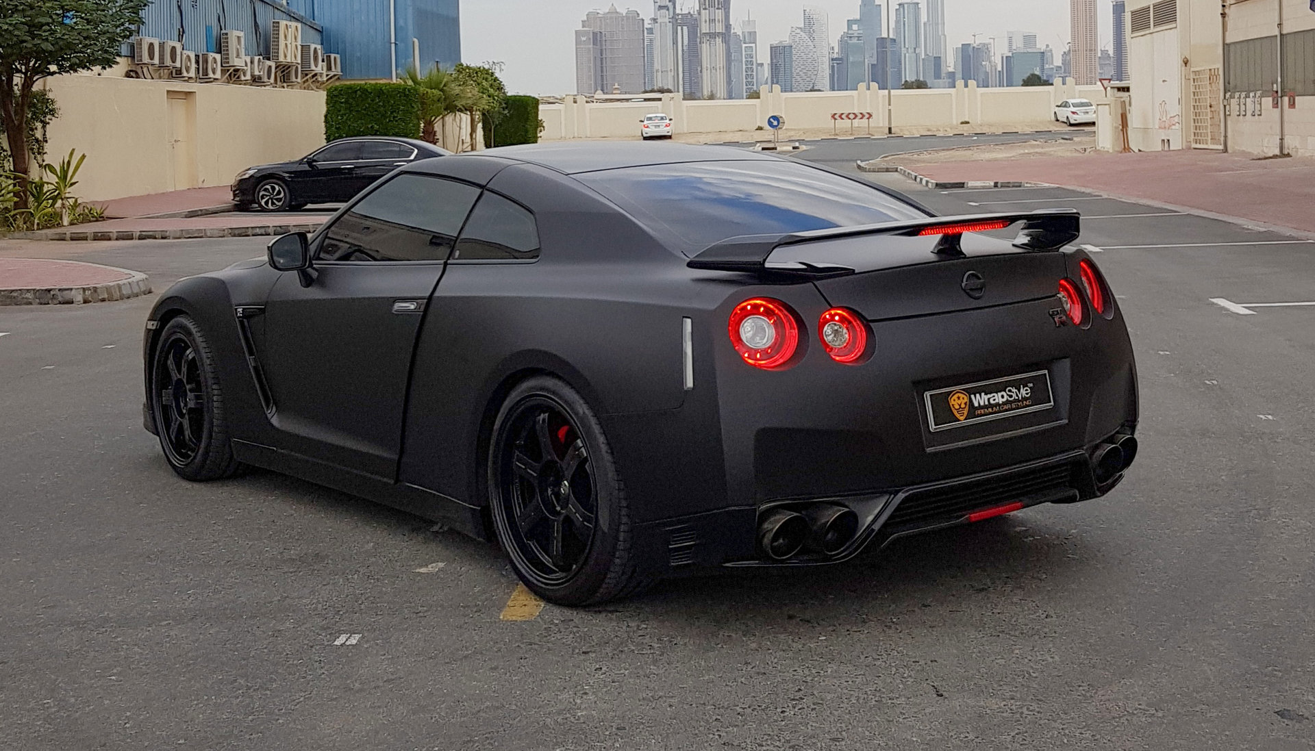 Nissan GTR Black Matt Wrap WrapStyle