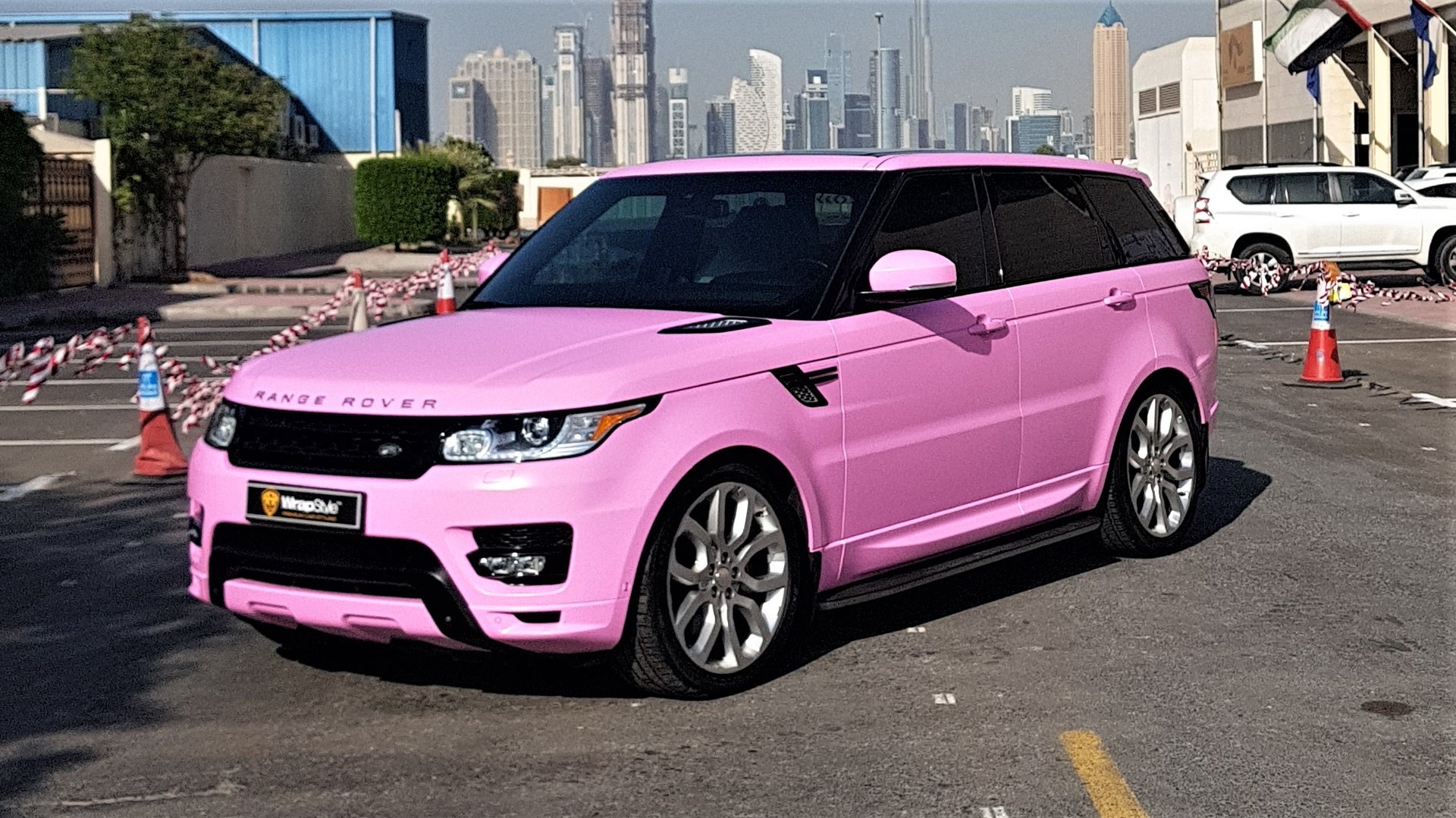 Range Rover Sport - Pink Satin wrap WrapStyle.