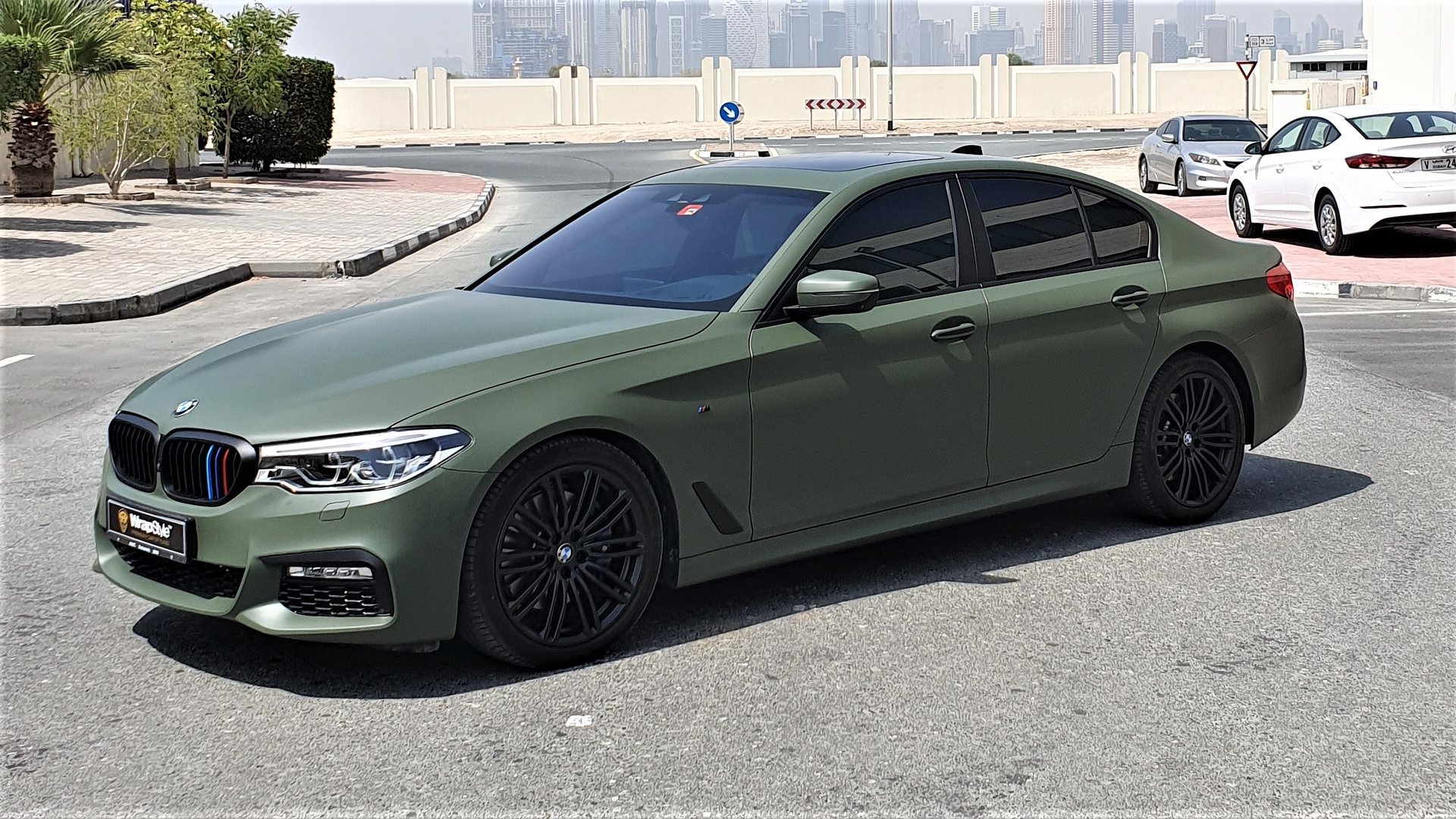 Green sales mat car