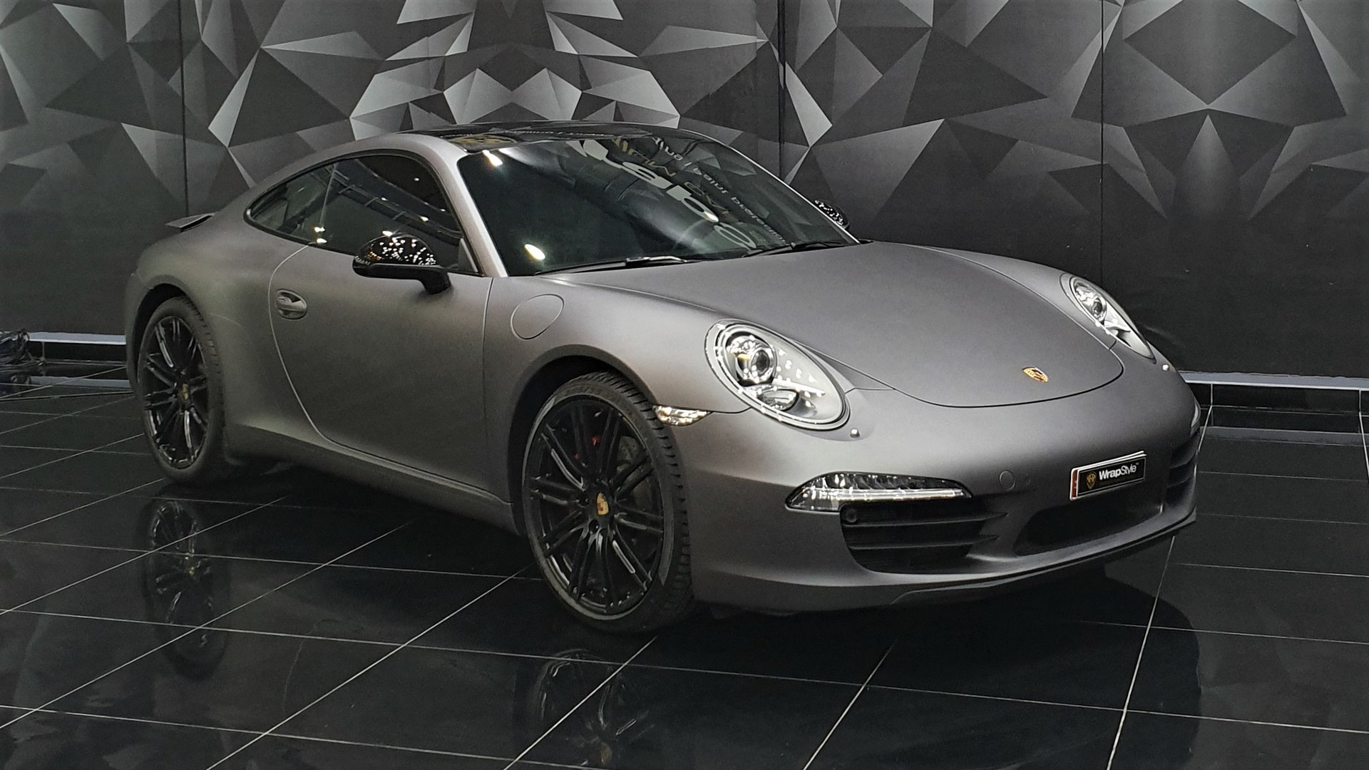 riem suspensie mini Porsche 911 - Grey Matt wrap | WrapStyle