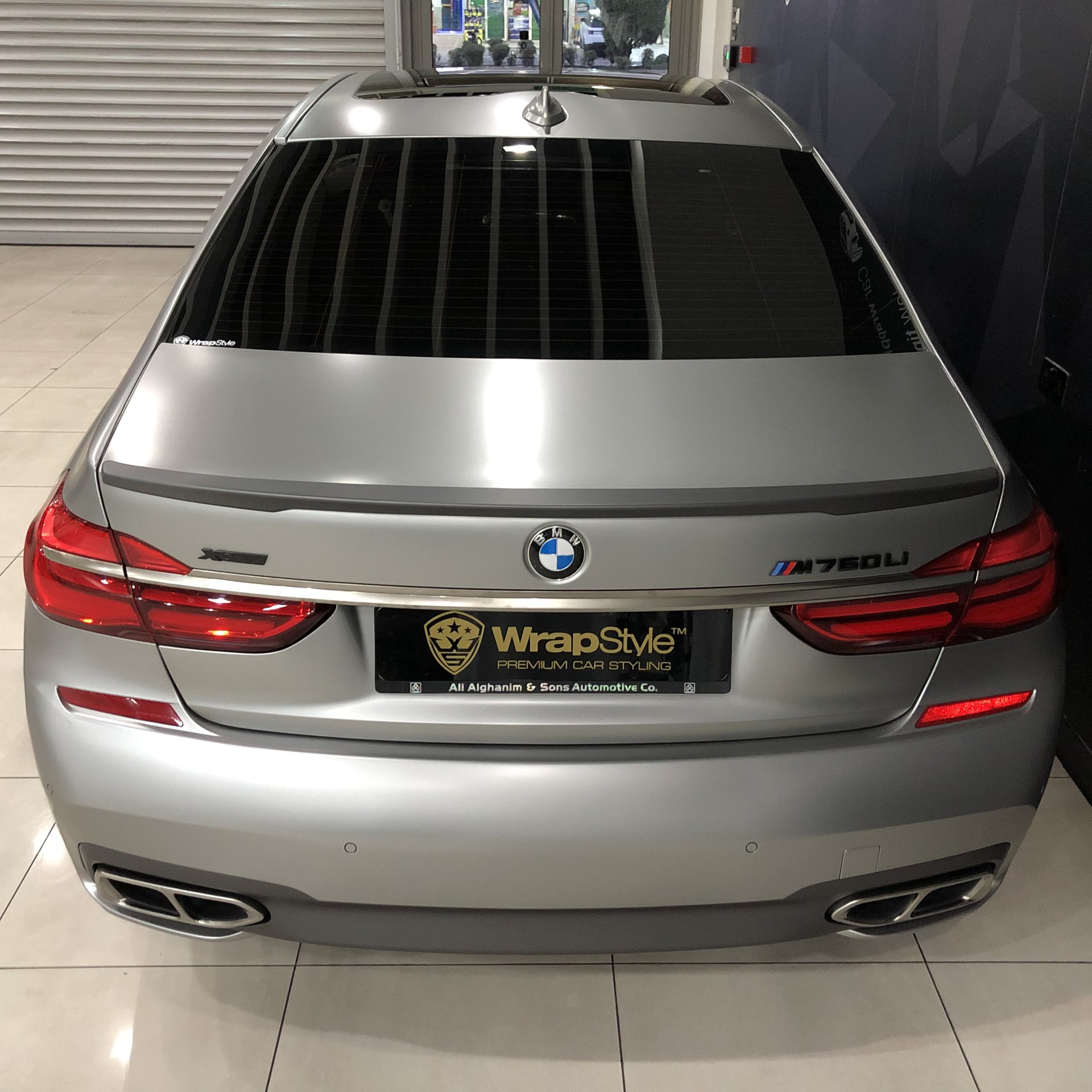 BMW 760Li - Silver Satin wrap