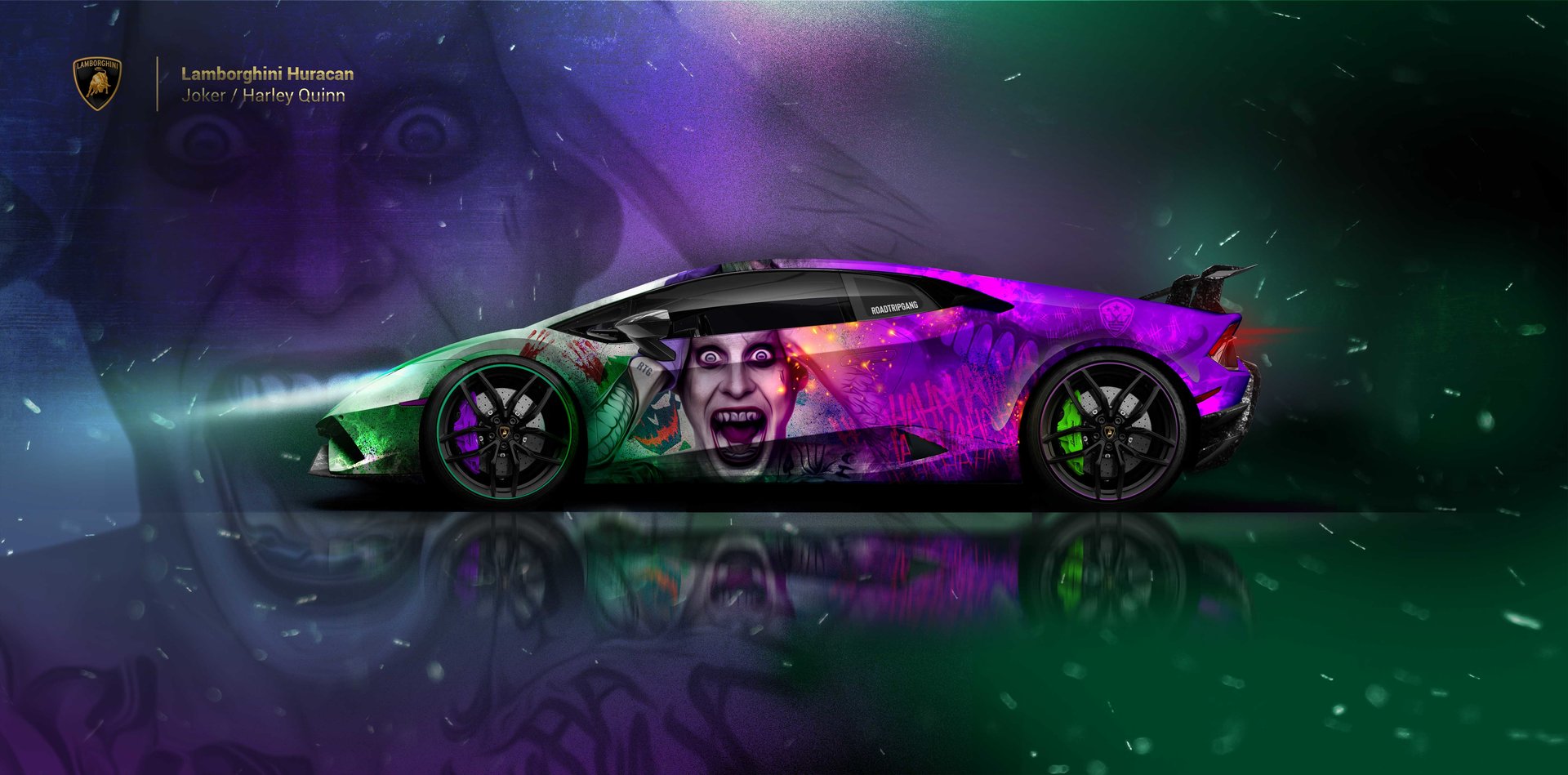 Lamborghini Huracan - Joker-Harley Quinn Design | WrapStyle