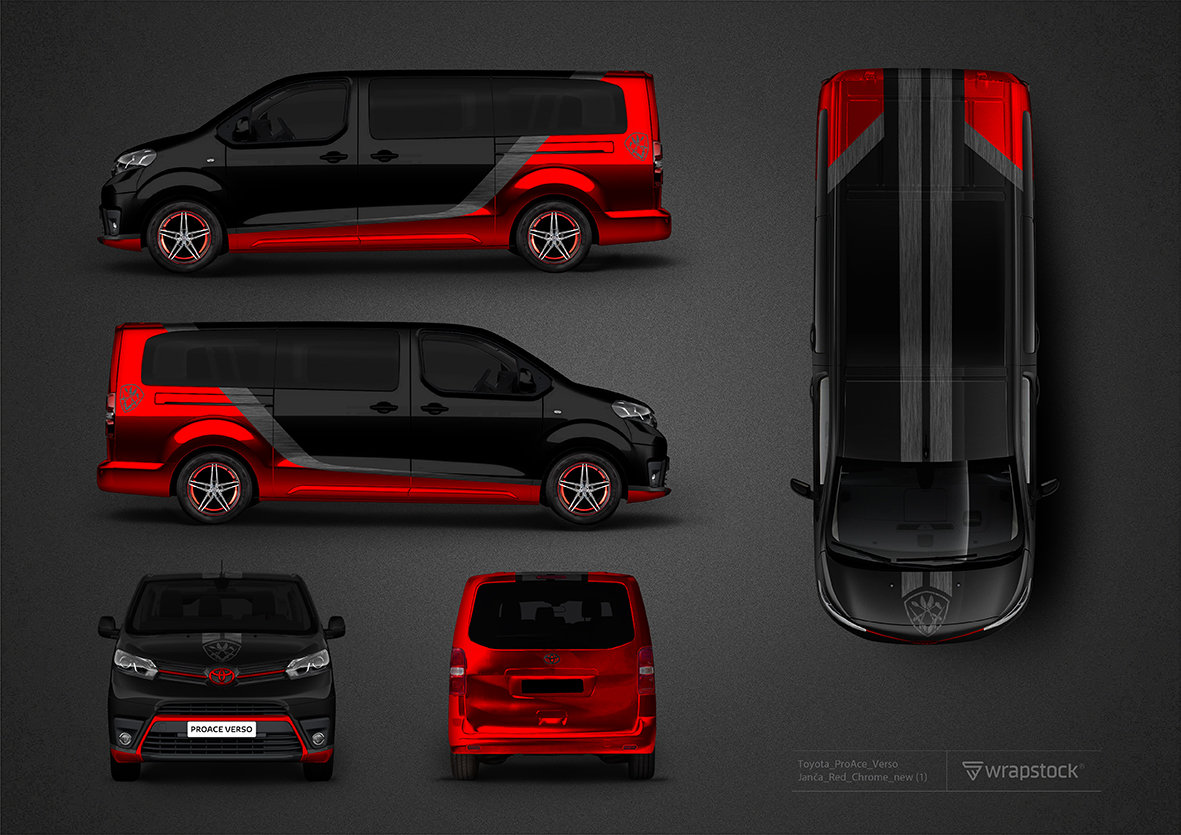 Toyota Pro Ace Verso - Red Chrome design