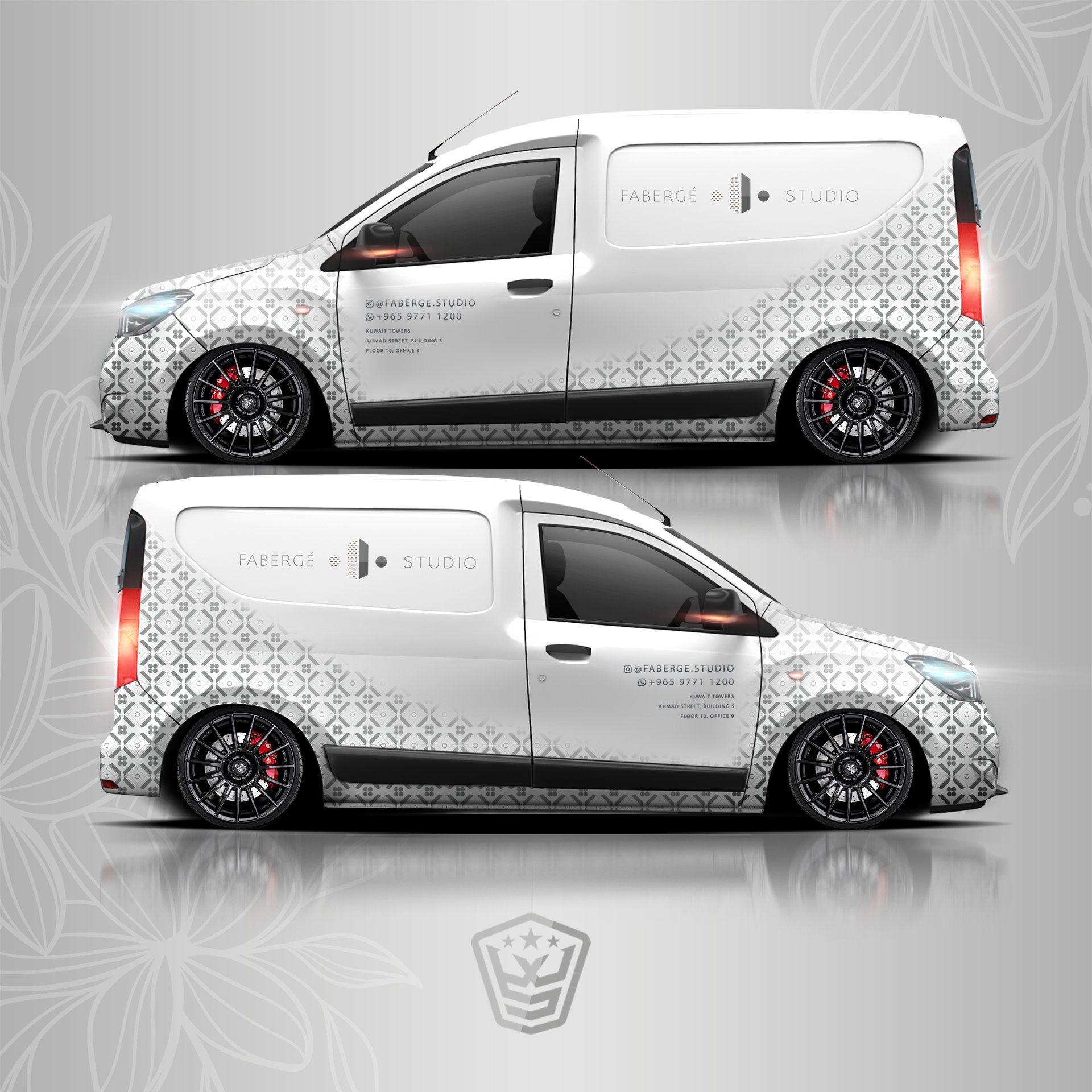 Dacia Dokker Van - Flower Design