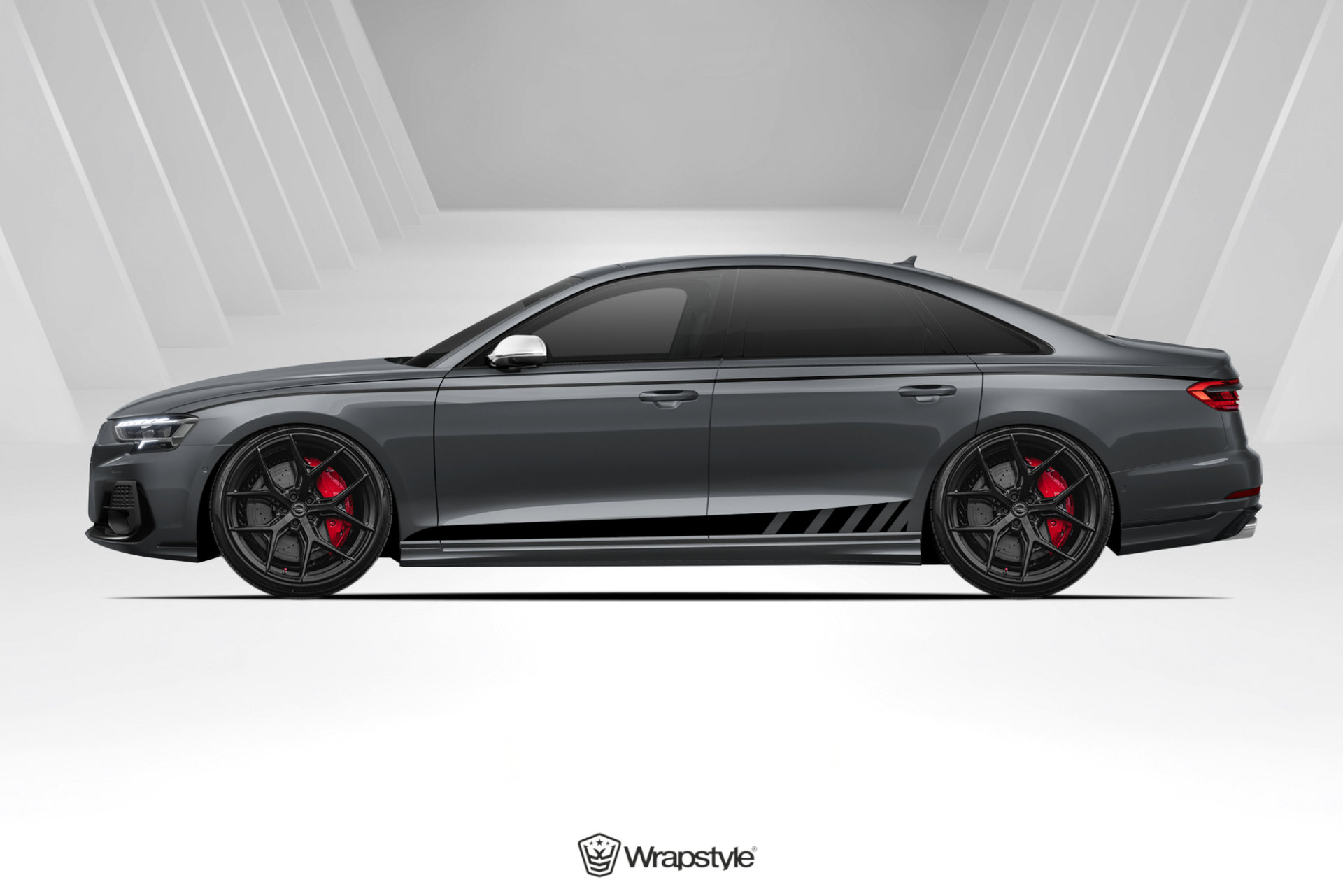 Audi S8 - Black Stripes Design