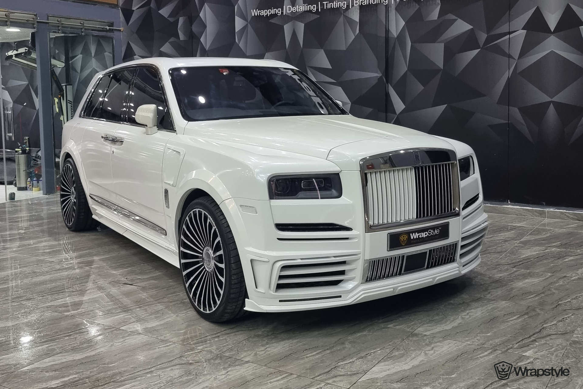 Rolls Royce Cullinan White Wrap WrapStyle Rolls Royce Cullinan White Wrap WrapStyle
